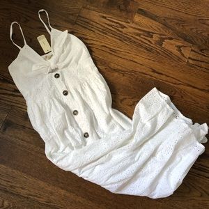 Gorgeous White Eyelet Maxi Dress - NWT